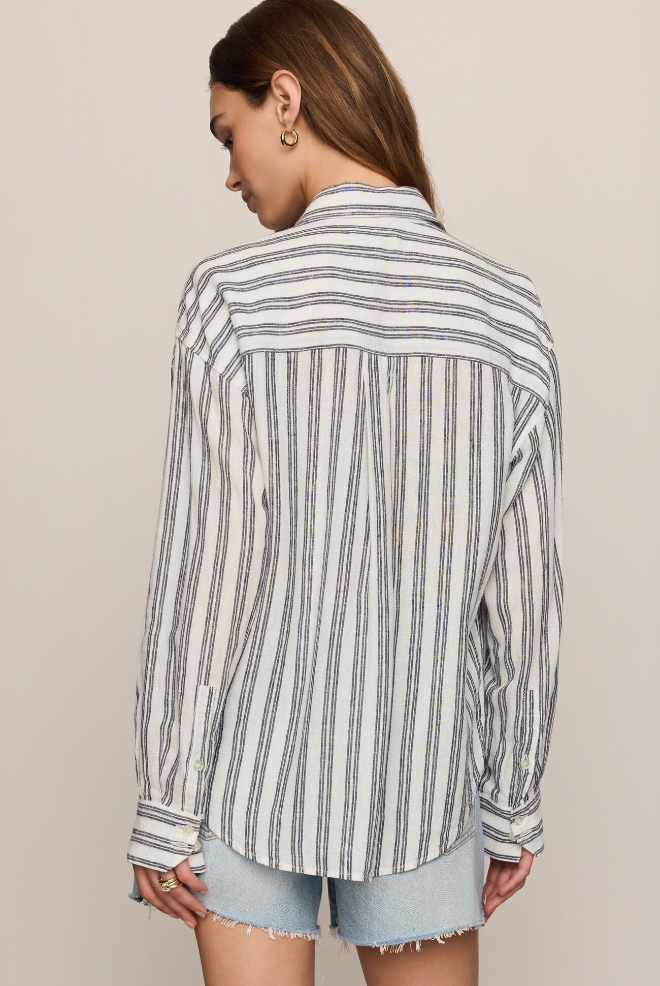 The Perfect Striped Button Up-Tops-Vixen Collection, Day Spa and Women's Boutique Located in Seattle, Washington