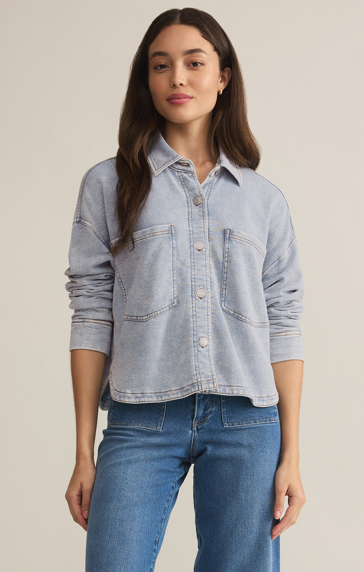 All Day Cropped Knit Jacket-Jackets-Vixen Collection, Day Spa and Women's Boutique Located in Seattle, Washington