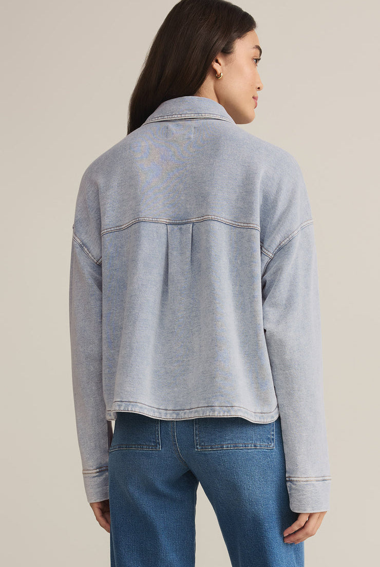 All Day Cropped Knit Jacket-Jackets-Vixen Collection, Day Spa and Women's Boutique Located in Seattle, Washington