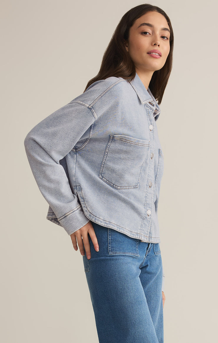 All Day Cropped Knit Jacket-Jackets-Vixen Collection, Day Spa and Women's Boutique Located in Seattle, Washington