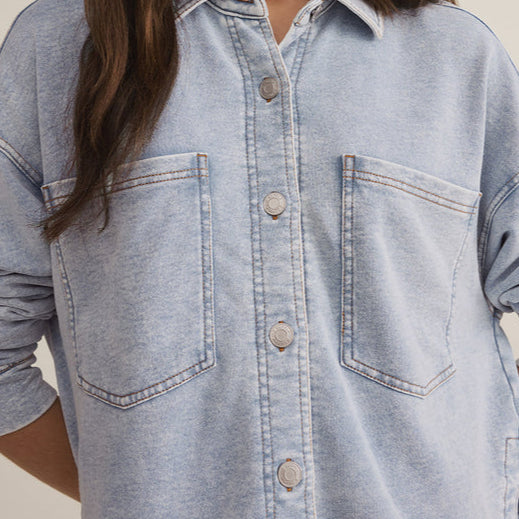 All Day Cropped Knit Jacket-Jackets-Vixen Collection, Day Spa and Women's Boutique Located in Seattle, Washington