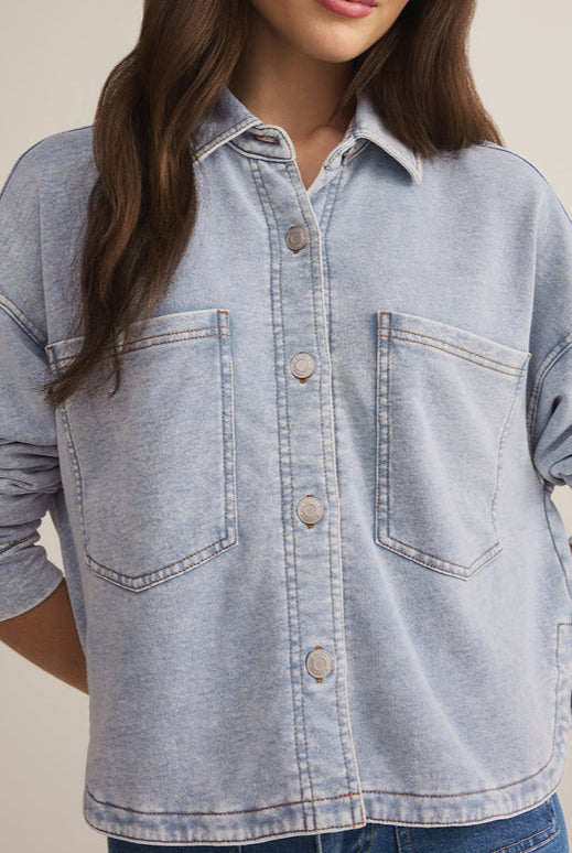 All Day Cropped Knit Jacket-Jackets-Vixen Collection, Day Spa and Women's Boutique Located in Seattle, Washington