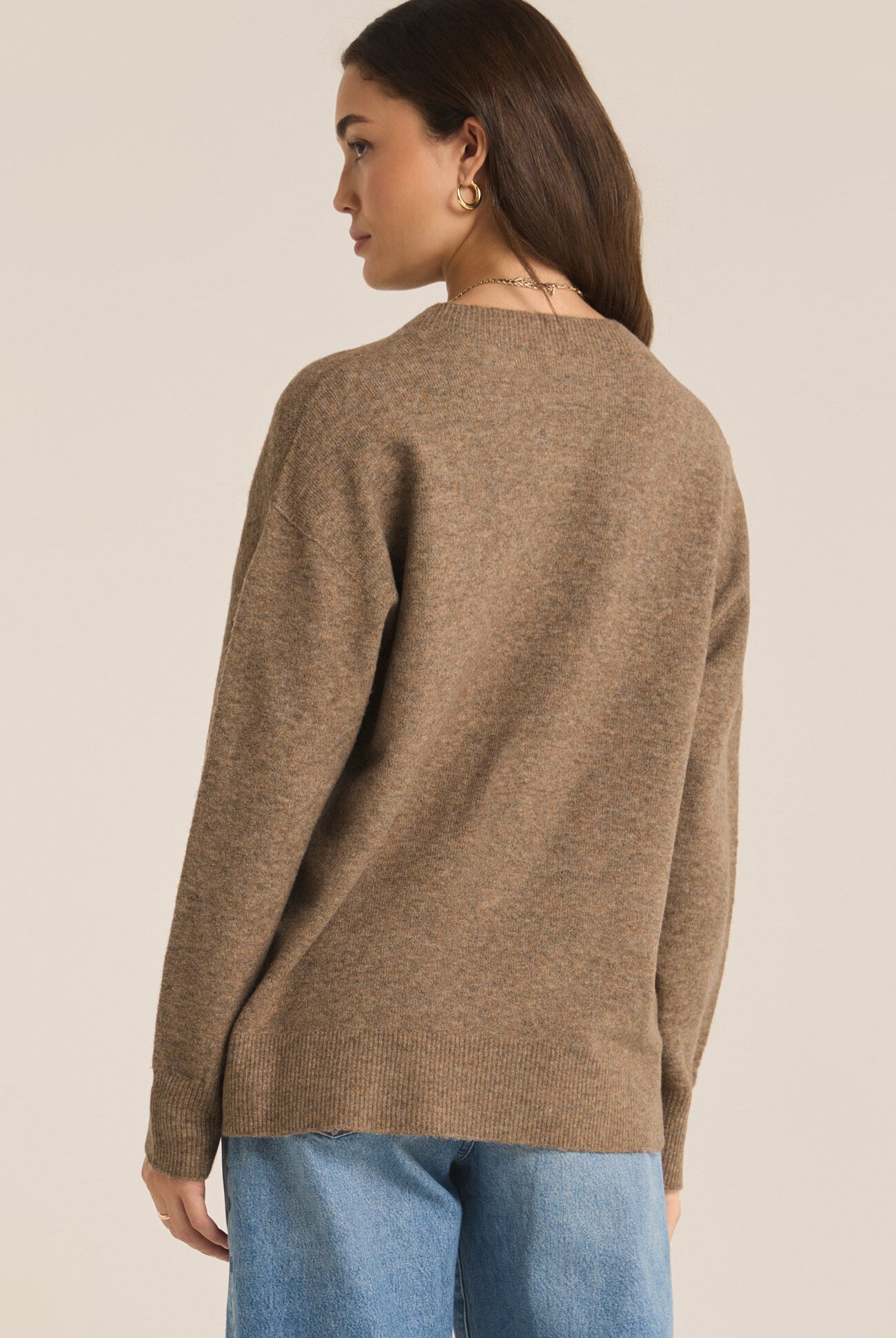 Gia Crew Neck Sweater-Sweaters-Vixen Collection, Day Spa and Women's Boutique Located in Seattle, Washington