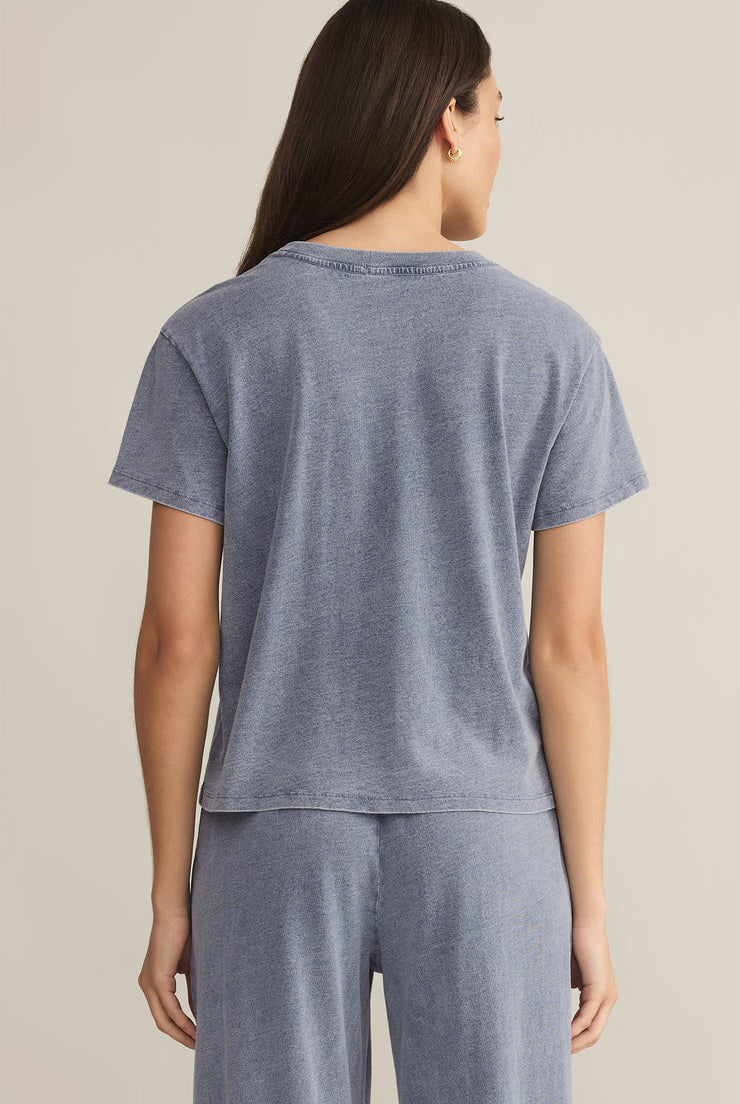 Go To Denim Tee-Short Sleeves-Vixen Collection, Day Spa and Women's Boutique Located in Seattle, Washington