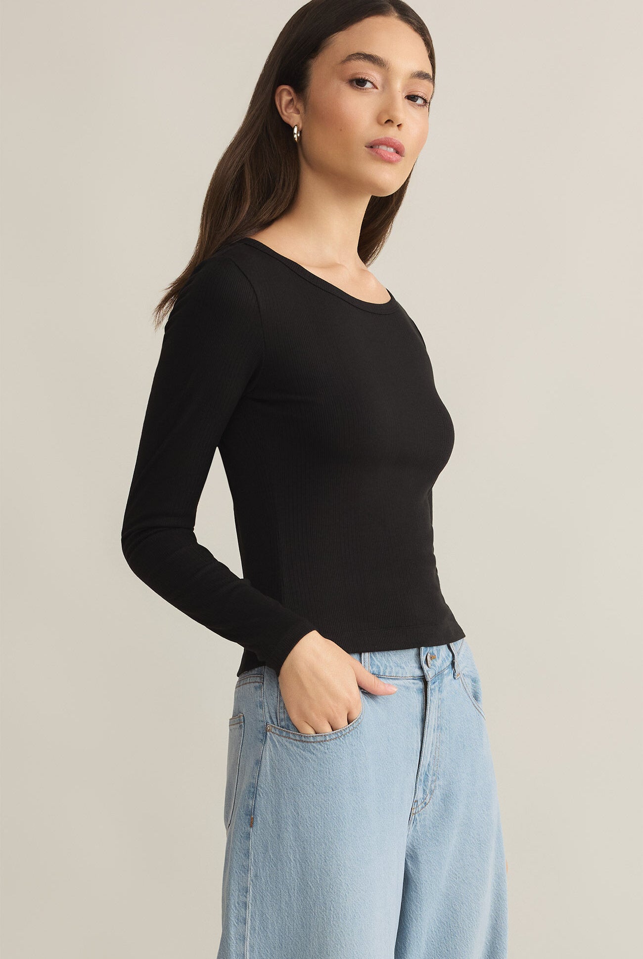 Infinity Fitted Long Sleeve Tee-Long Sleeves-Vixen Collection, Day Spa and Women's Boutique Located in Seattle, Washington