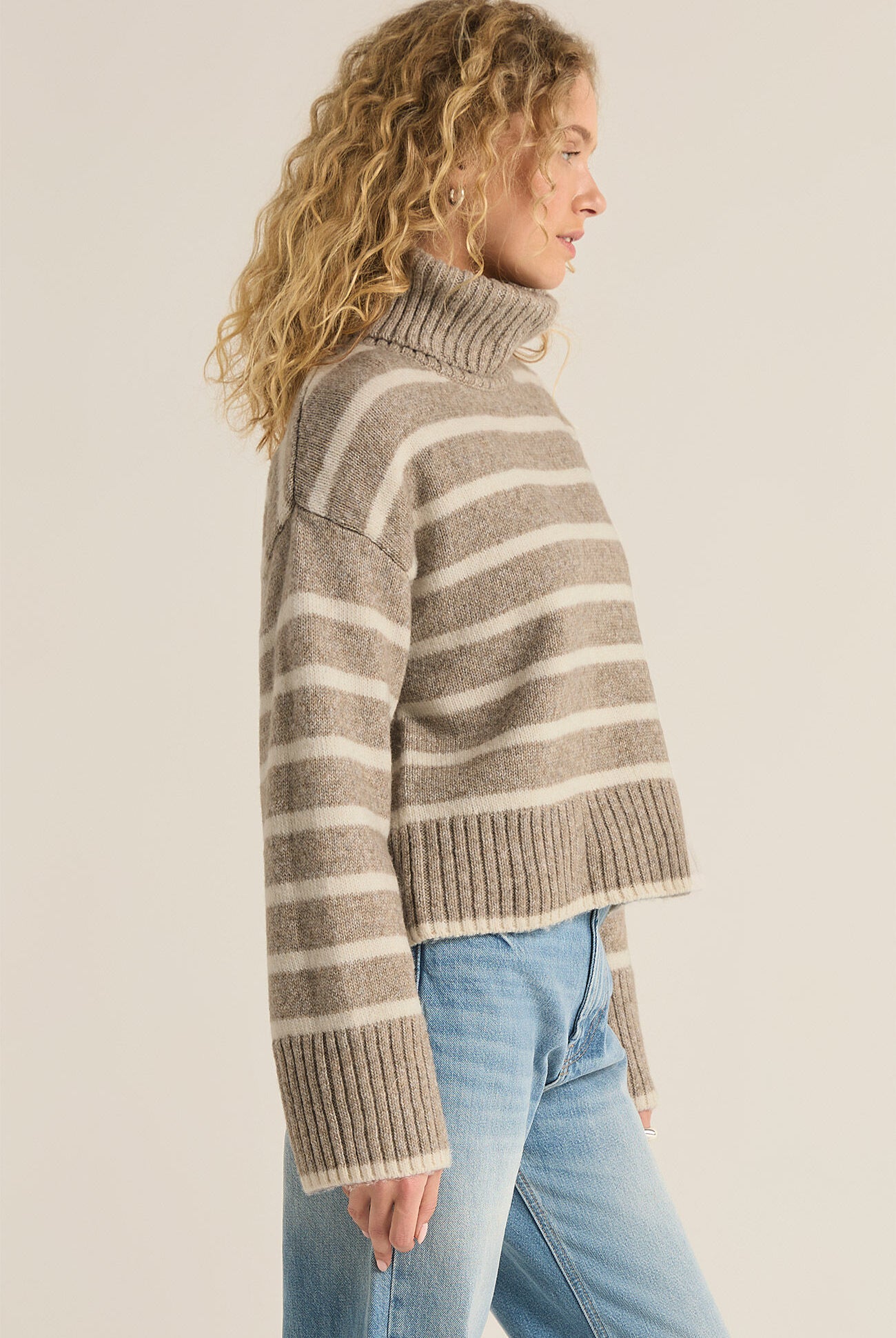 Josephine Stripe Sweater-Sweaters-Vixen Collection, Day Spa and Women's Boutique Located in Seattle, Washington