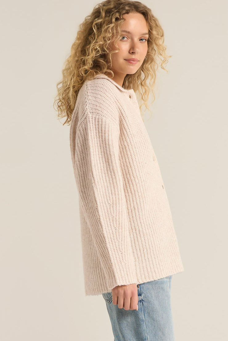 Lennie Button Up Sweater-Sweaters-Vixen Collection, Day Spa and Women's Boutique Located in Seattle, Washington
