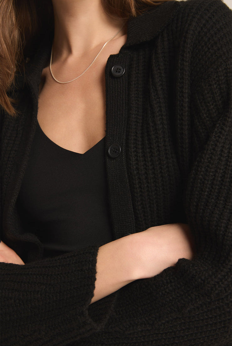 Lennie Button Up Sweater-Sweaters-Vixen Collection, Day Spa and Women's Boutique Located in Seattle, Washington