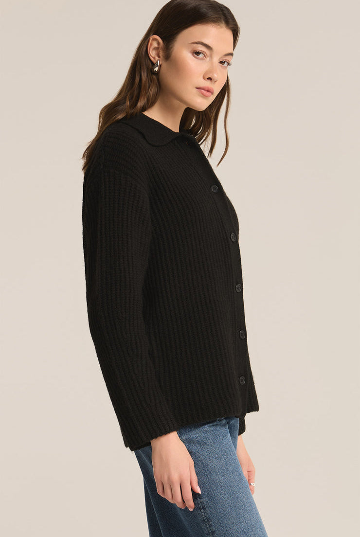 Lennie Button Up Sweater-Sweaters-Vixen Collection, Day Spa and Women's Boutique Located in Seattle, Washington