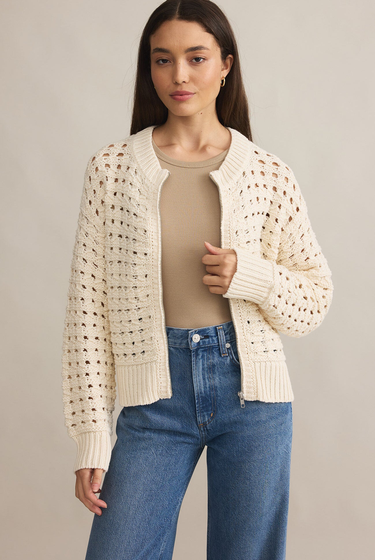 Liam Sweater Jacket-Jackets-Vixen Collection, Day Spa and Women's Boutique Located in Seattle, Washington