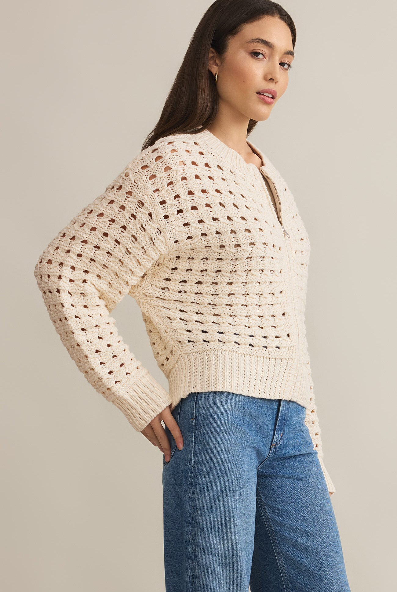 Liam Sweater Jacket-Jackets-Vixen Collection, Day Spa and Women's Boutique Located in Seattle, Washington