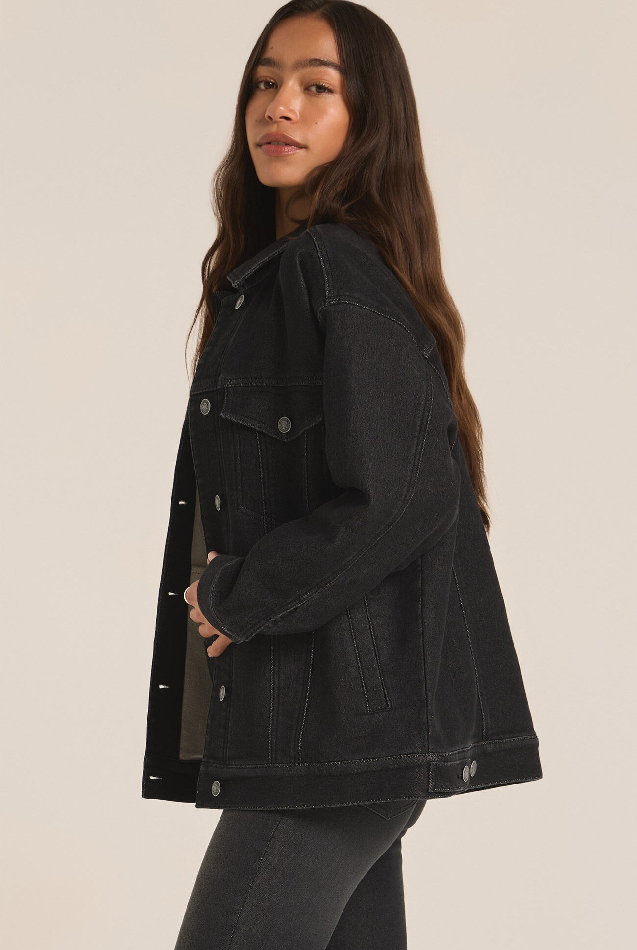 Miles Denim Jacket-Jackets-Vixen Collection, Day Spa and Women's Boutique Located in Seattle, Washington