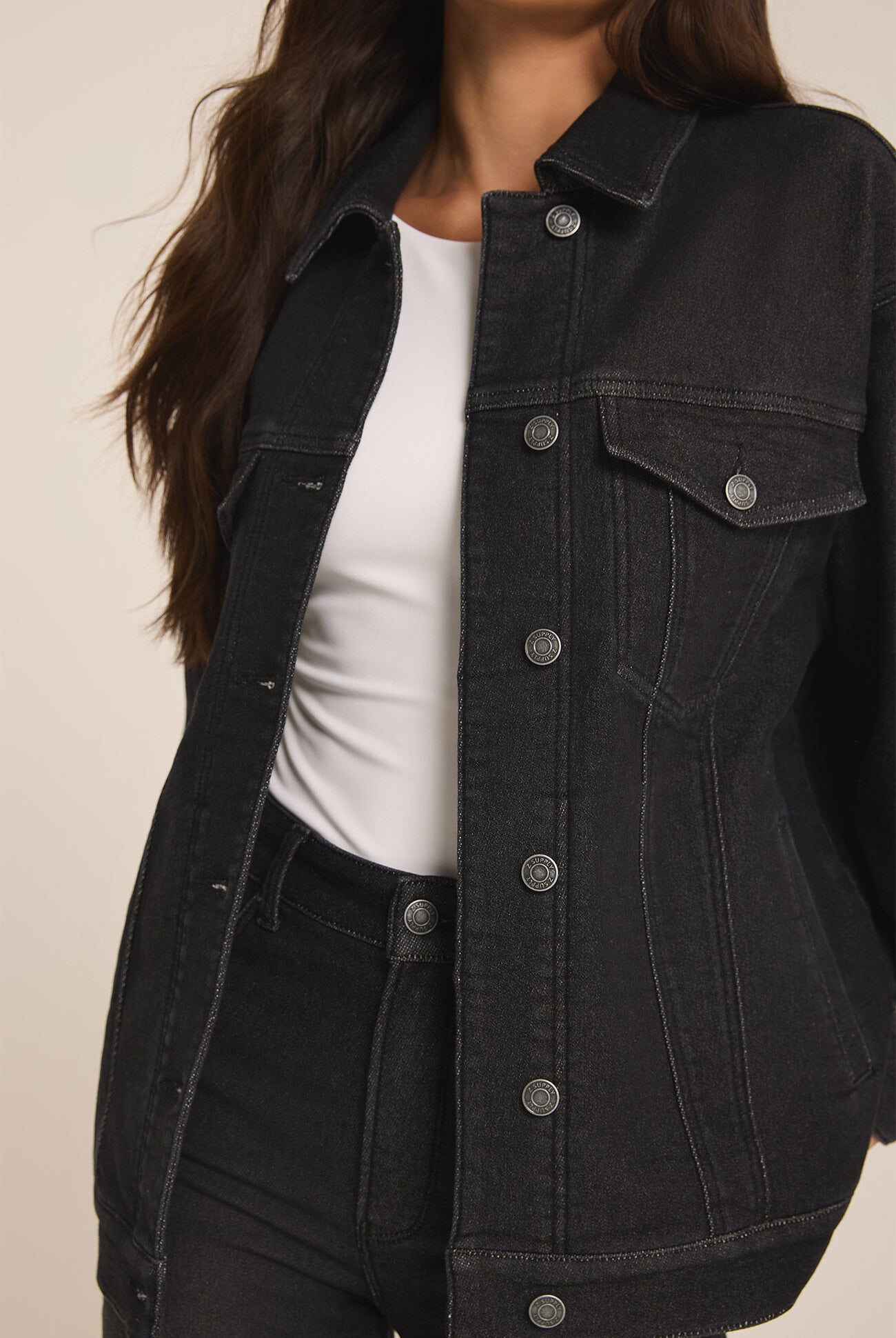 Miles Denim Jacket-Jackets-Vixen Collection, Day Spa and Women's Boutique Located in Seattle, Washington