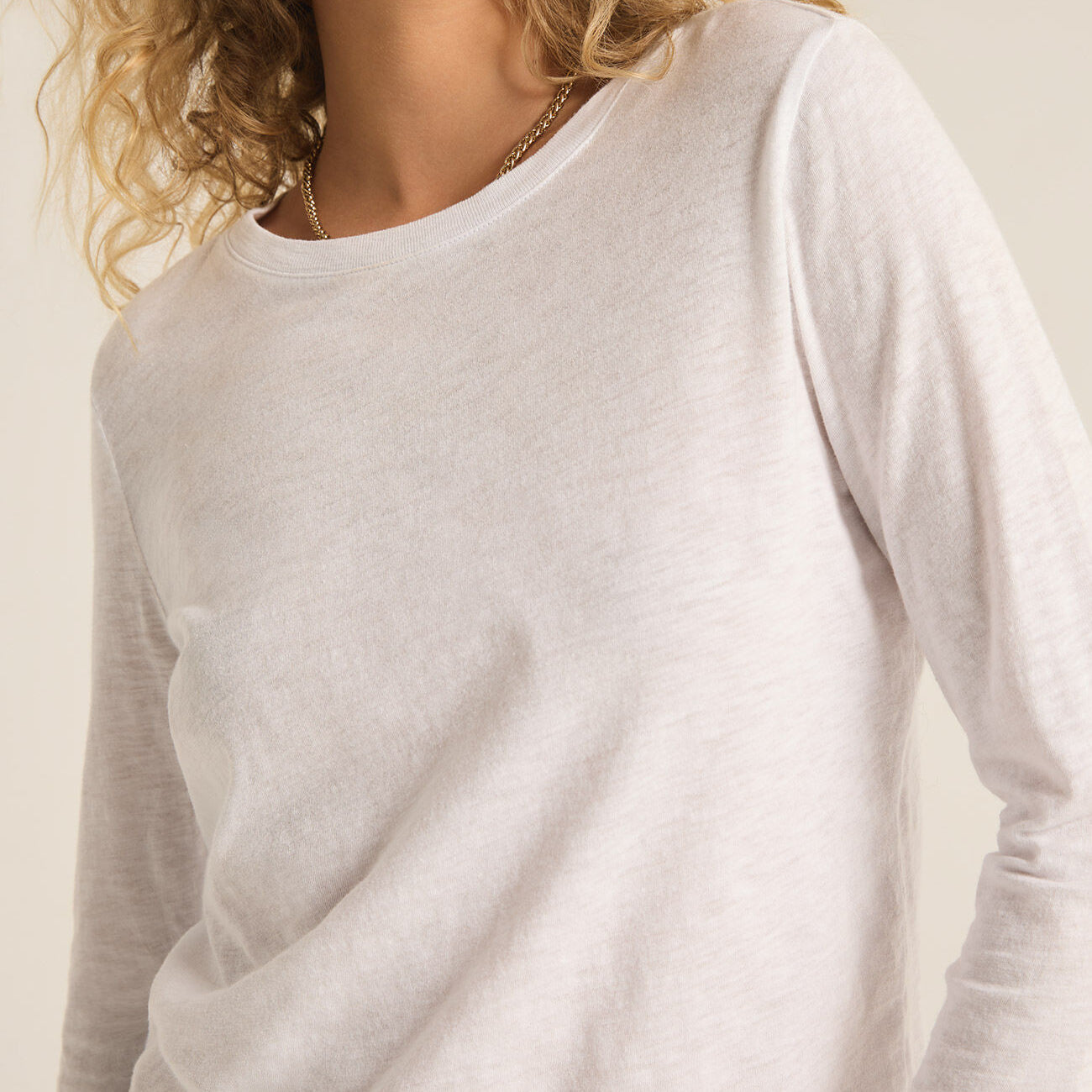 Modern Slub Long Sleeve Tee-Long Sleeves-Vixen Collection, Day Spa and Women's Boutique Located in Seattle, Washington