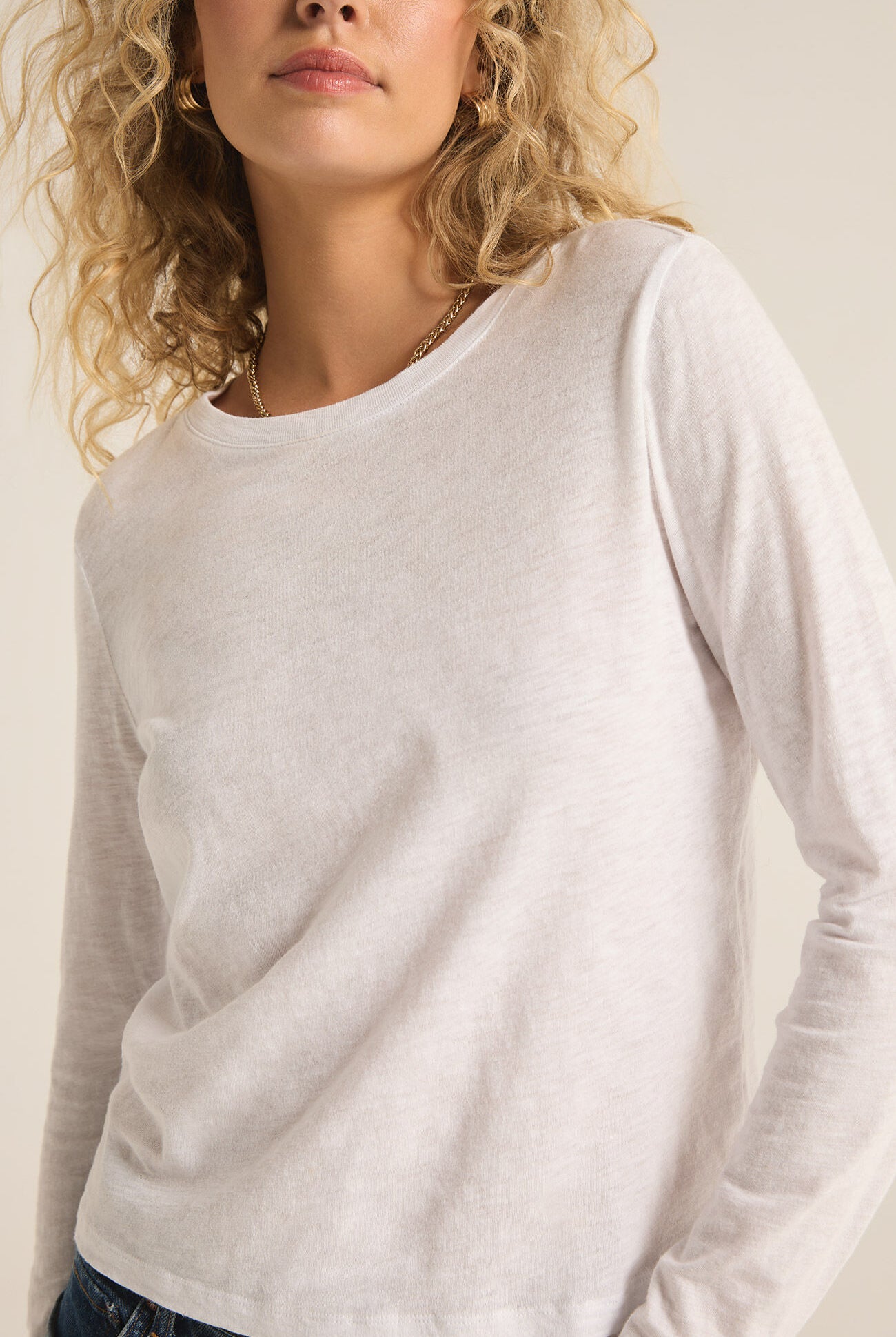 Modern Slub Long Sleeve Tee-Long Sleeves-Vixen Collection, Day Spa and Women's Boutique Located in Seattle, Washington