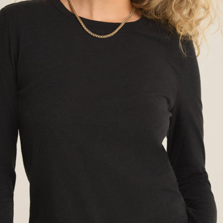 Modern Slub Long Sleeve Tee-Long Sleeves-Vixen Collection, Day Spa and Women's Boutique Located in Seattle, Washington