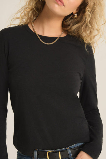 Modern Slub Long Sleeve Tee-Long Sleeves-Vixen Collection, Day Spa and Women's Boutique Located in Seattle, Washington