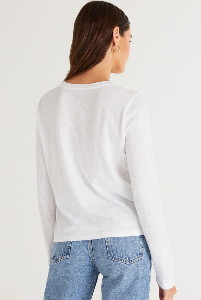 Modern Slub Long Sleeve Tee-Long Sleeves-Vixen Collection, Day Spa and Women's Boutique Located in Seattle, Washington