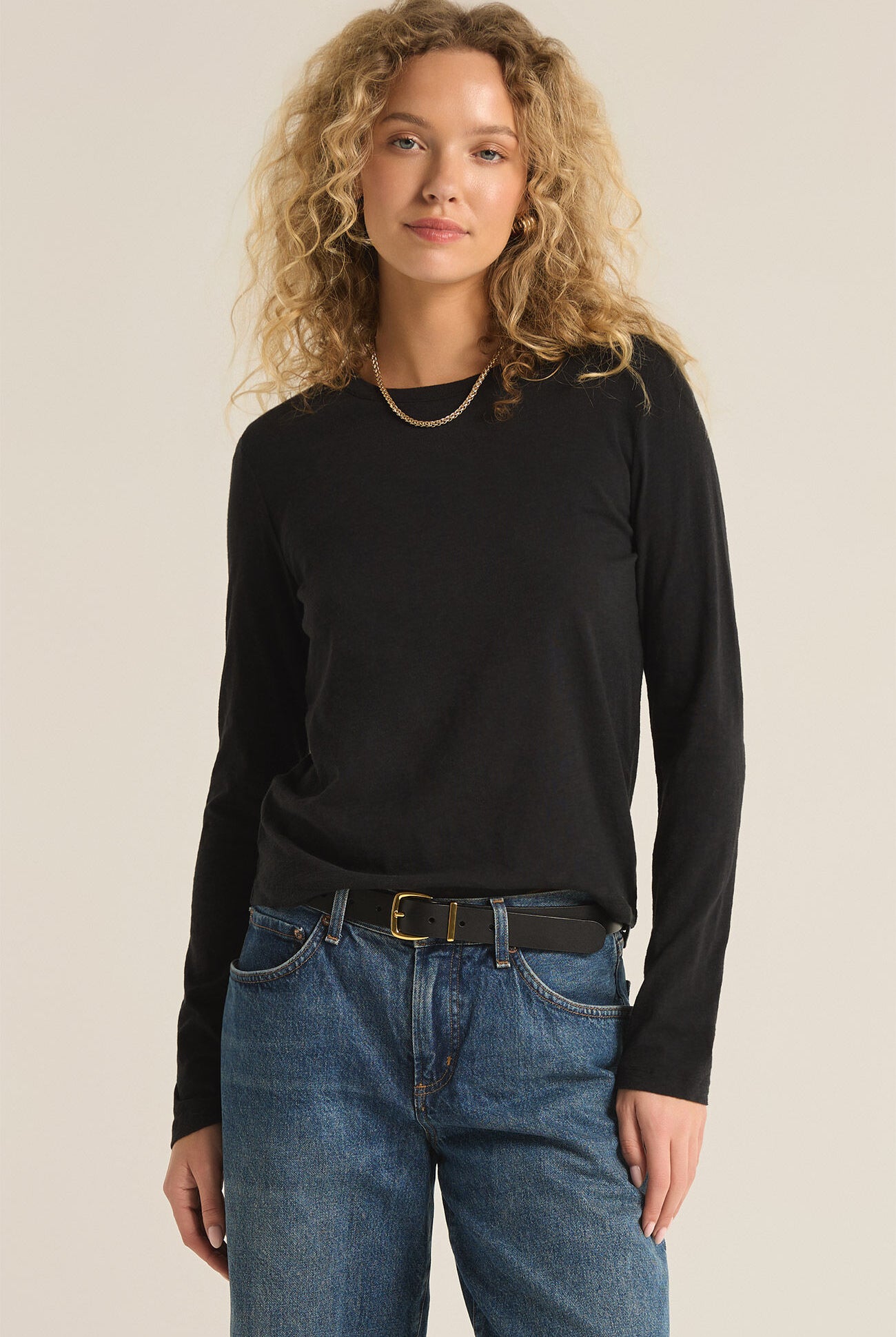 Modern Slub Long Sleeve Tee-Long Sleeves-Vixen Collection, Day Spa and Women's Boutique Located in Seattle, Washington
