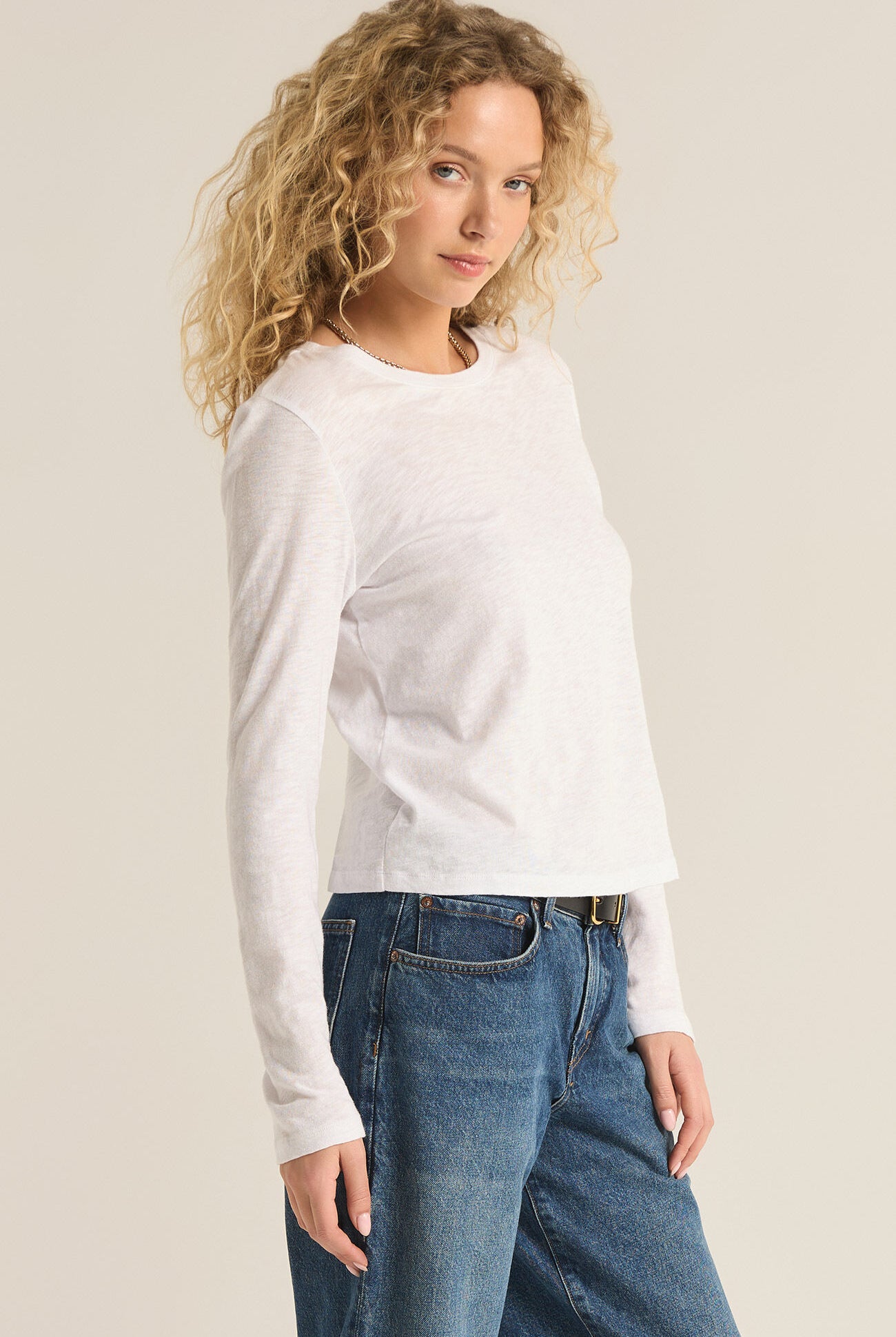 Modern Slub Long Sleeve Tee-Long Sleeves-Vixen Collection, Day Spa and Women's Boutique Located in Seattle, Washington