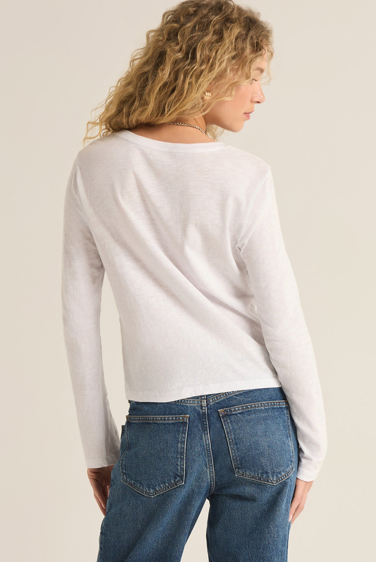 Modern Slub Long Sleeve Tee-Long Sleeves-Vixen Collection, Day Spa and Women's Boutique Located in Seattle, Washington
