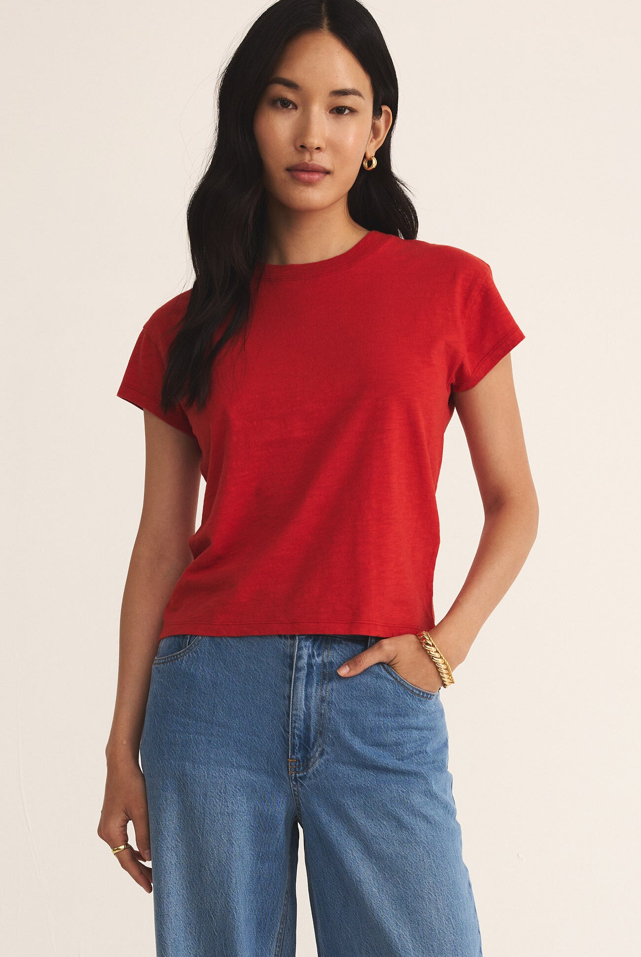Modern Slub Tee-Short Sleeves-Vixen Collection, Day Spa and Women's Boutique Located in Seattle, Washington