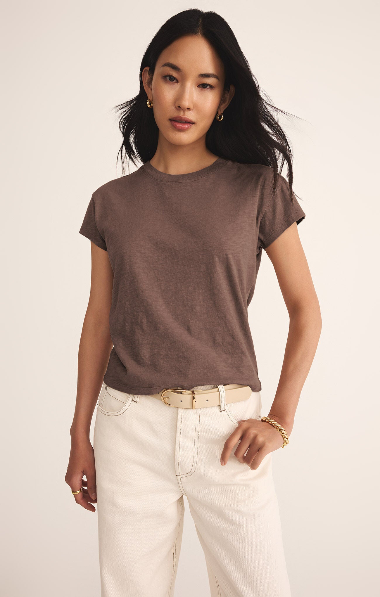 Z OLD Modern Slub Tee-Short Sleeves-Vixen Collection, Day Spa and Women's Boutique Located in Seattle, Washington