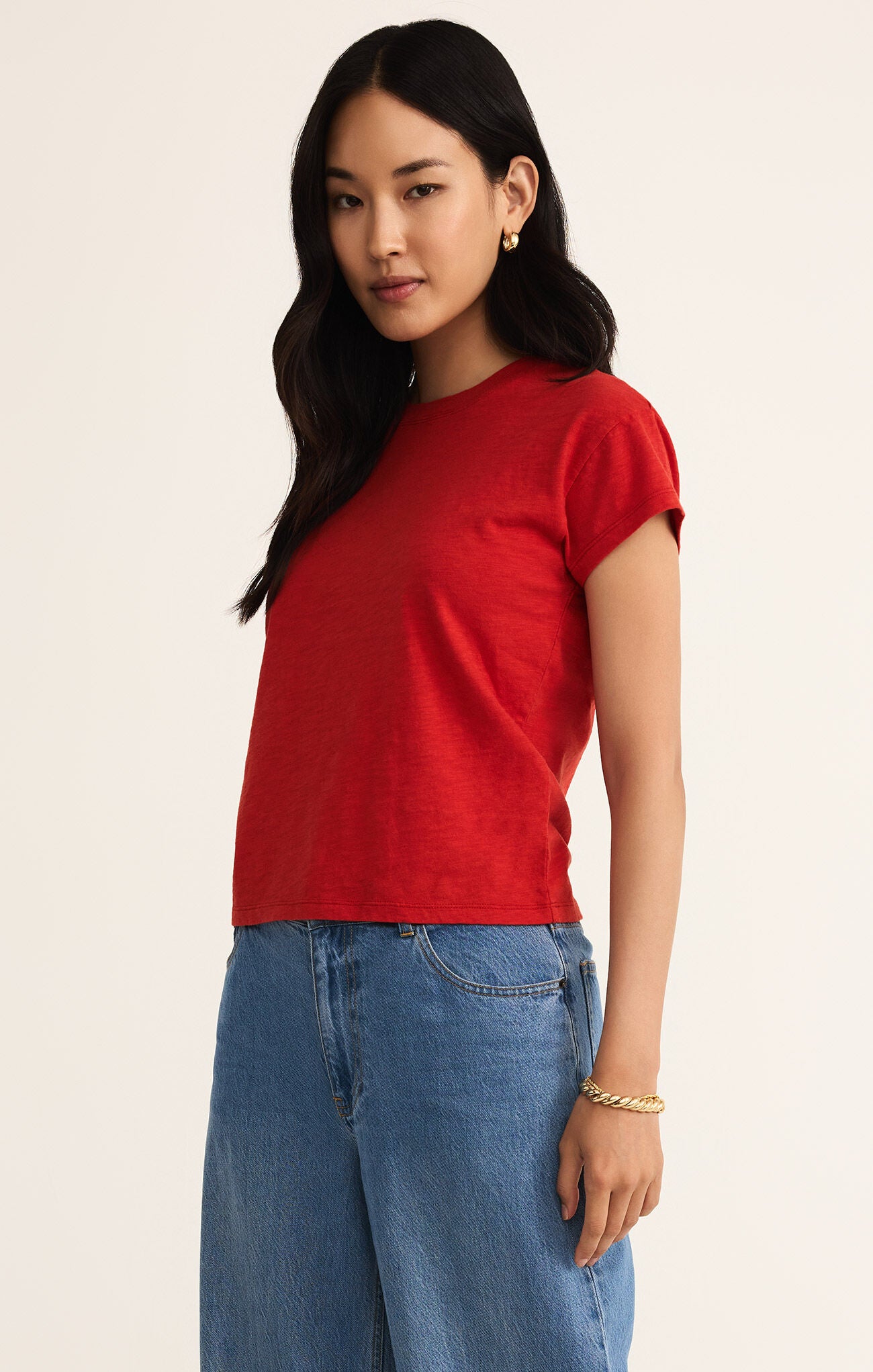 Z OLD Modern Slub Tee-Short Sleeves-Vixen Collection, Day Spa and Women's Boutique Located in Seattle, Washington