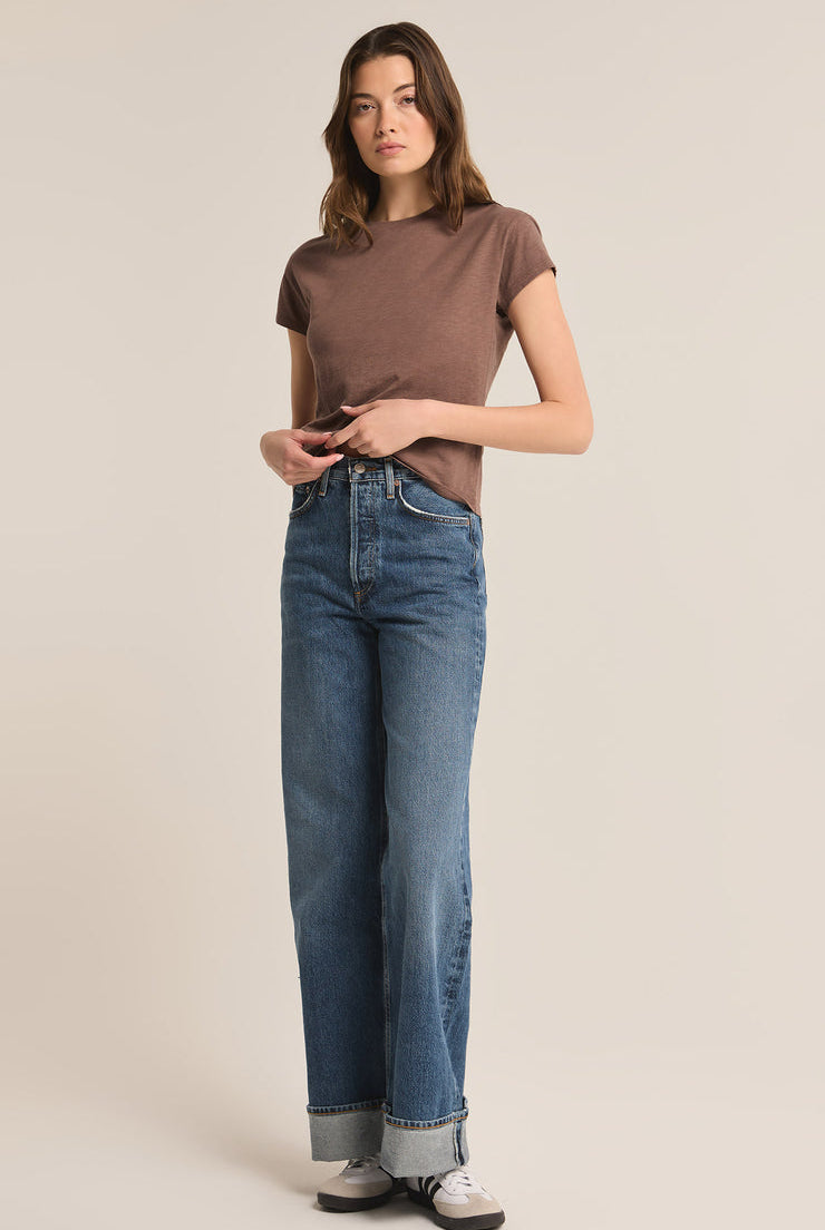 Modern Slub Tee-Short Sleeves-Vixen Collection, Day Spa and Women's Boutique Located in Seattle, Washington