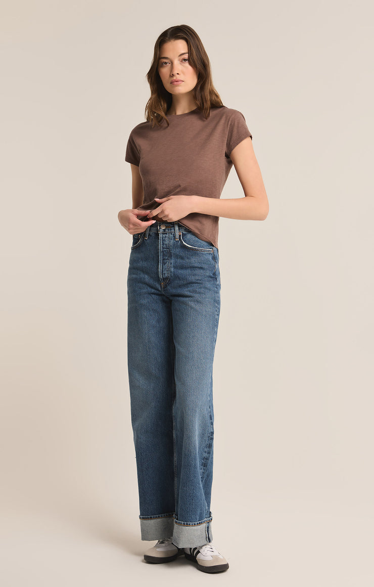 Z OLD Modern Slub Tee-Short Sleeves-Vixen Collection, Day Spa and Women's Boutique Located in Seattle, Washington
