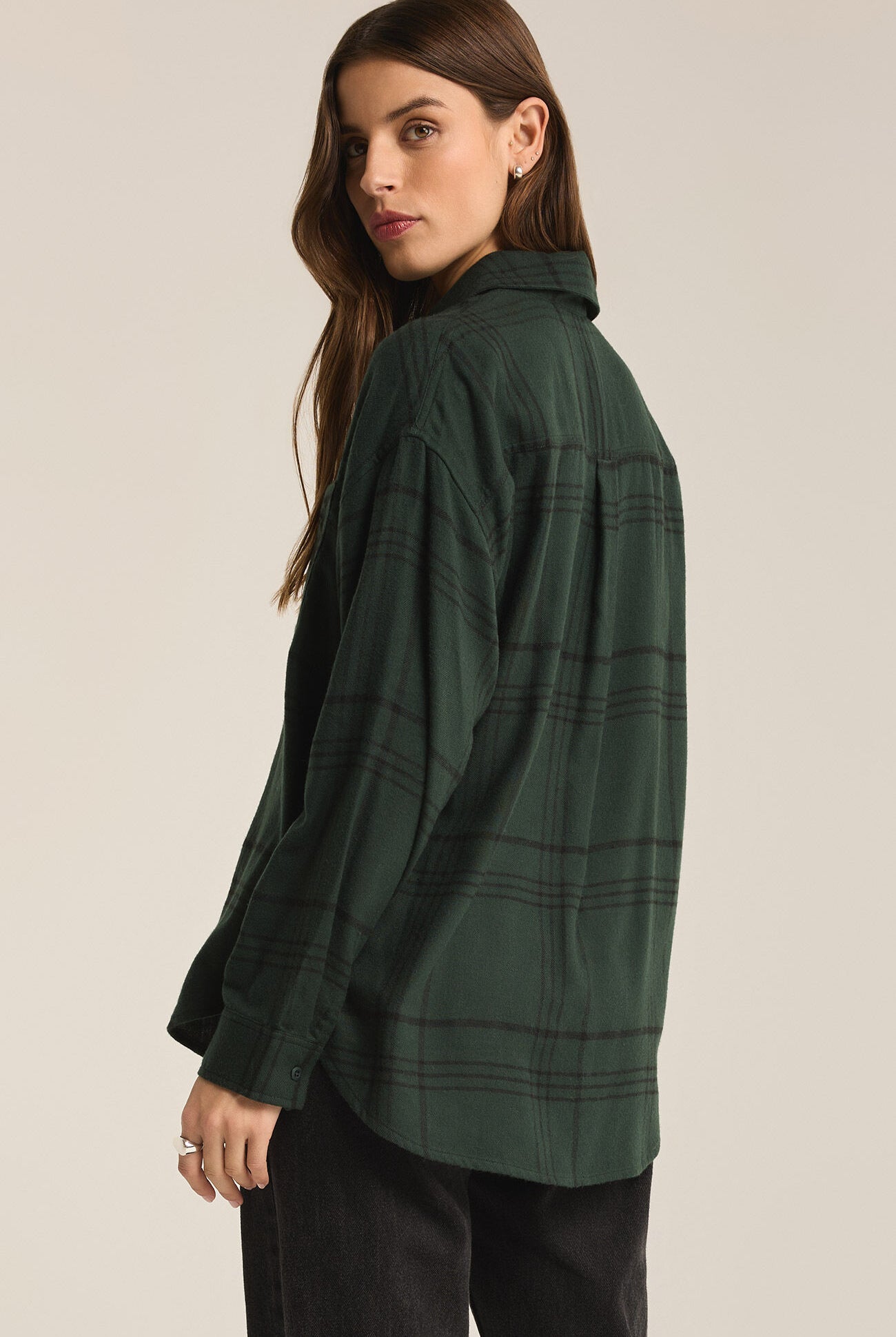 River Plaid Button Up-Long Sleeves-Vixen Collection, Day Spa and Women's Boutique Located in Seattle, Washington
