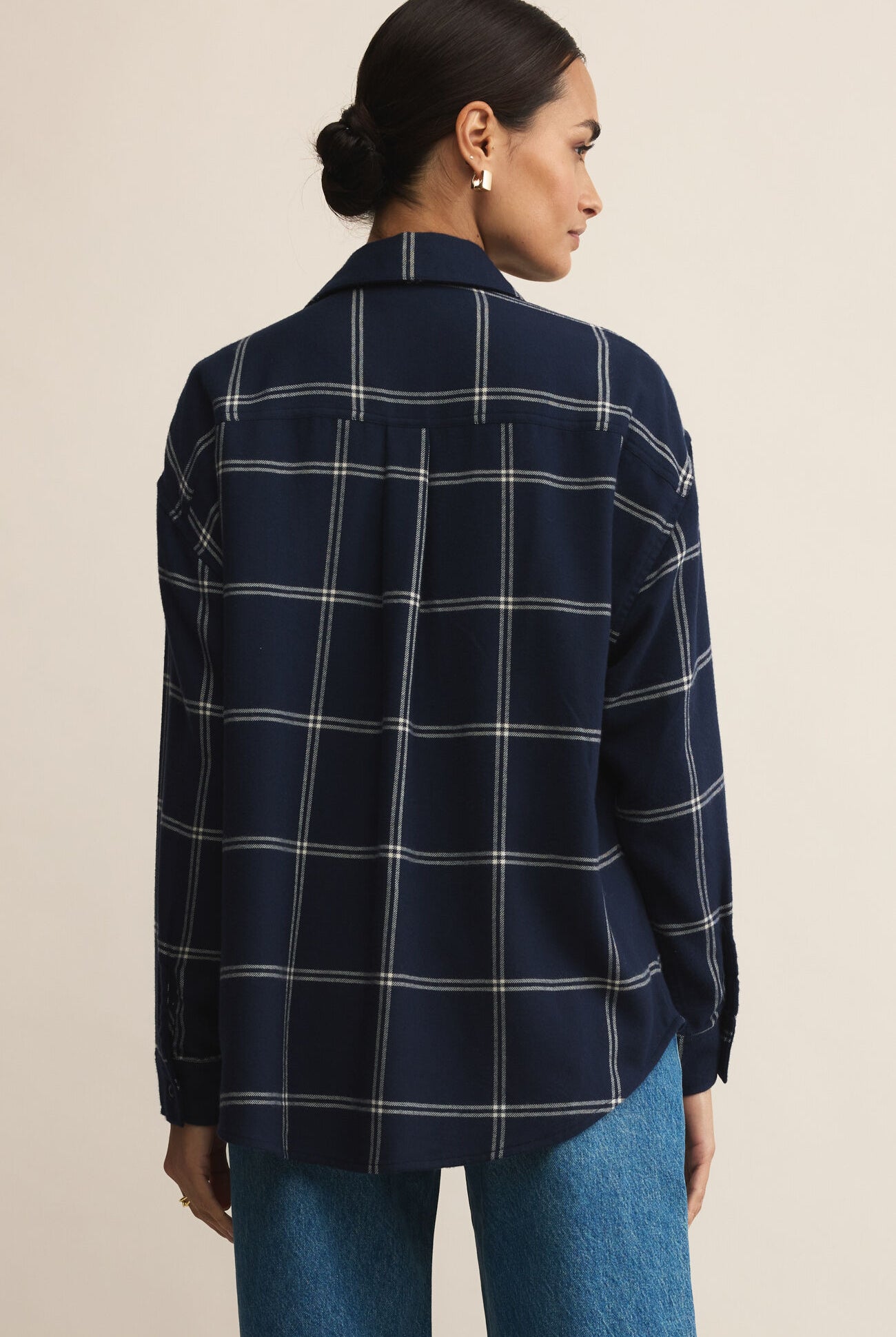 River Plaid Button Up-Long Sleeves-Vixen Collection, Day Spa and Women's Boutique Located in Seattle, Washington