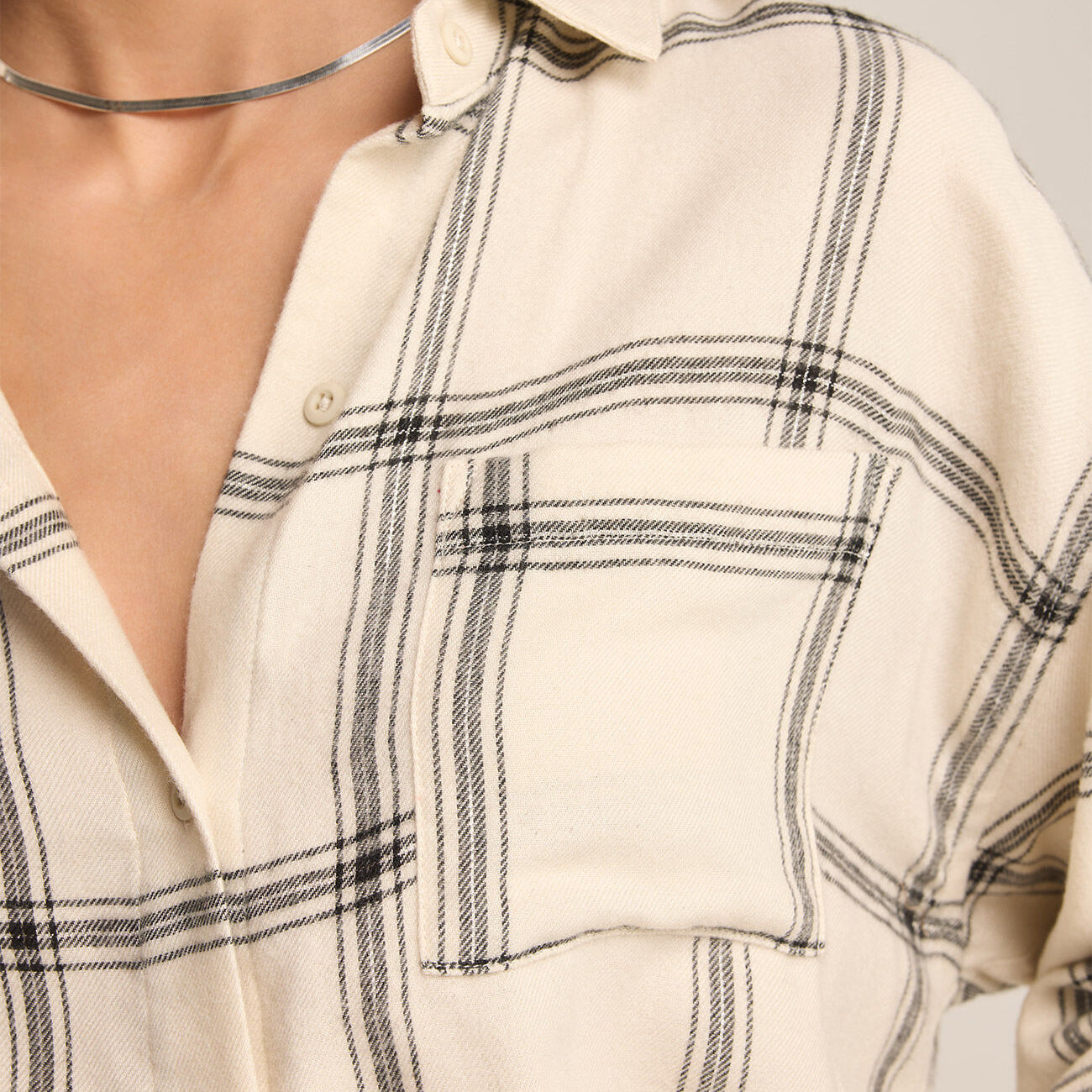 River Plaid Button Up-Long Sleeves-Vixen Collection, Day Spa and Women's Boutique Located in Seattle, Washington