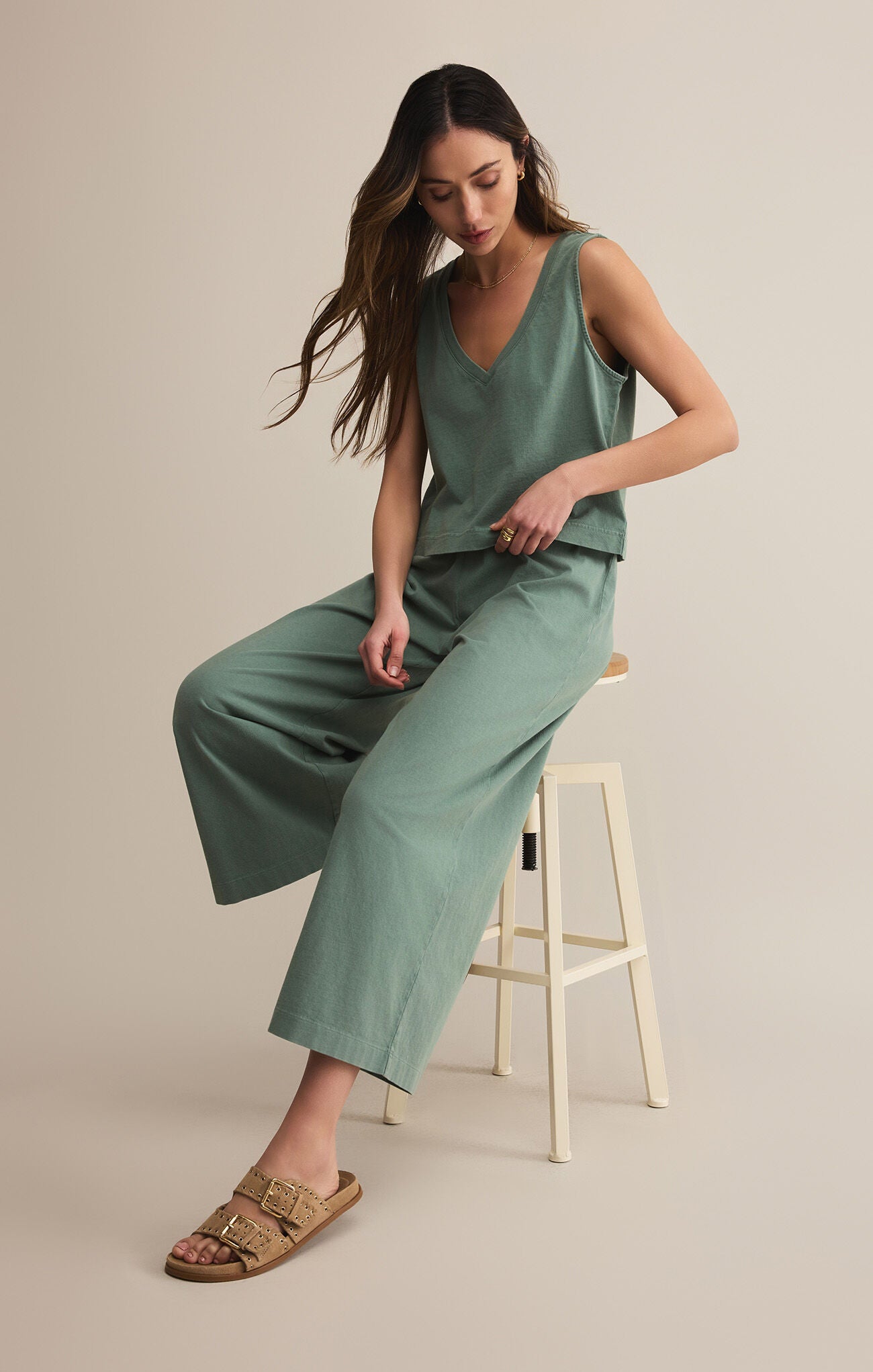 Scout Jersey Crop Flare Pant-Pants-Vixen Collection, Day Spa and Women's Boutique Located in Seattle, Washington