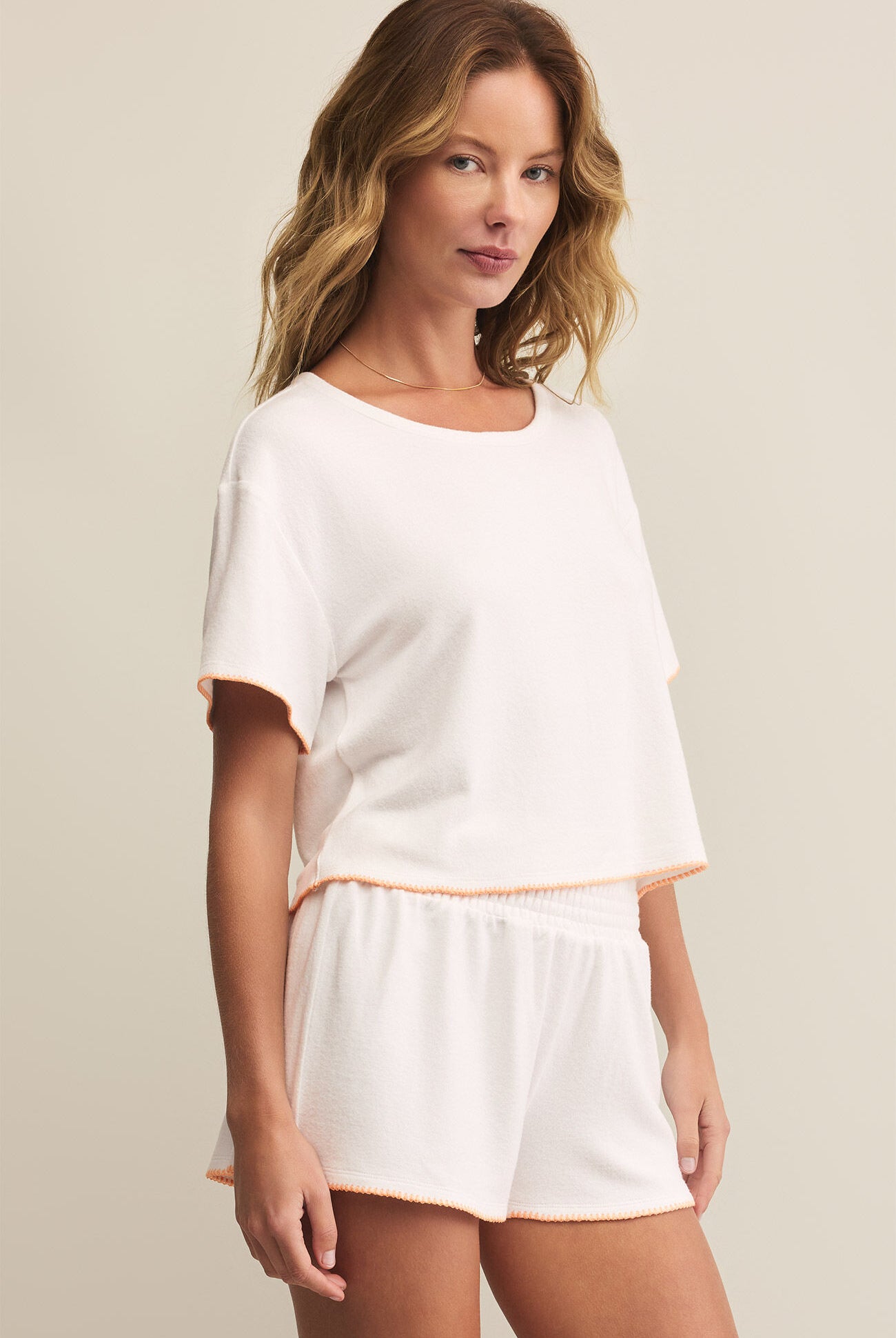 Seas The Day Stitch Top-Short Sleeves-Vixen Collection, Day Spa and Women's Boutique Located in Seattle, Washington