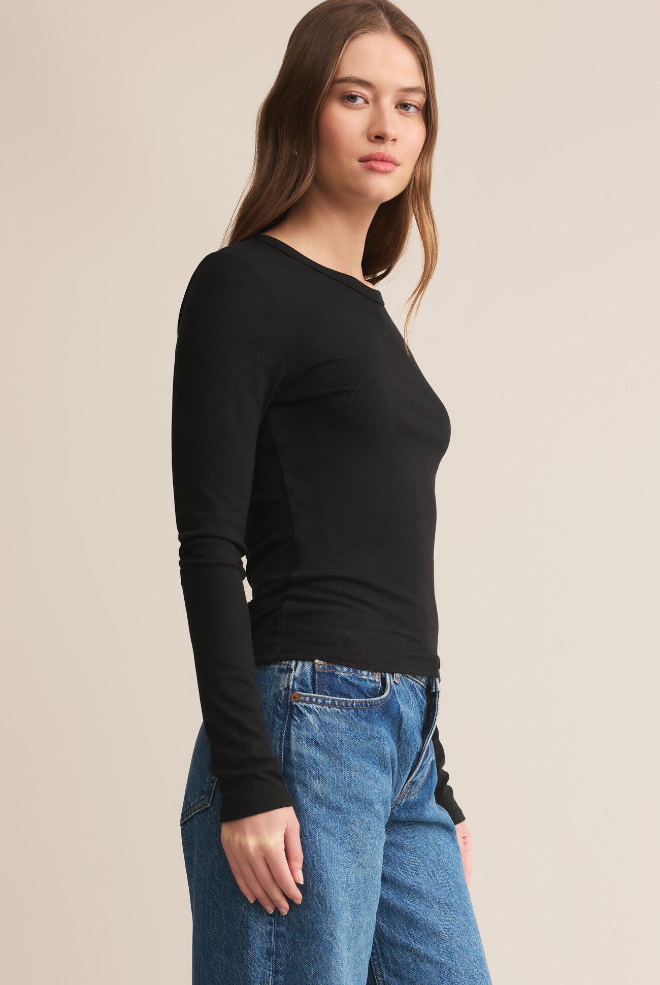 Second Skin Crew Long Sleeve-Long Sleeves-Vixen Collection, Day Spa and Women's Boutique Located in Seattle, Washington