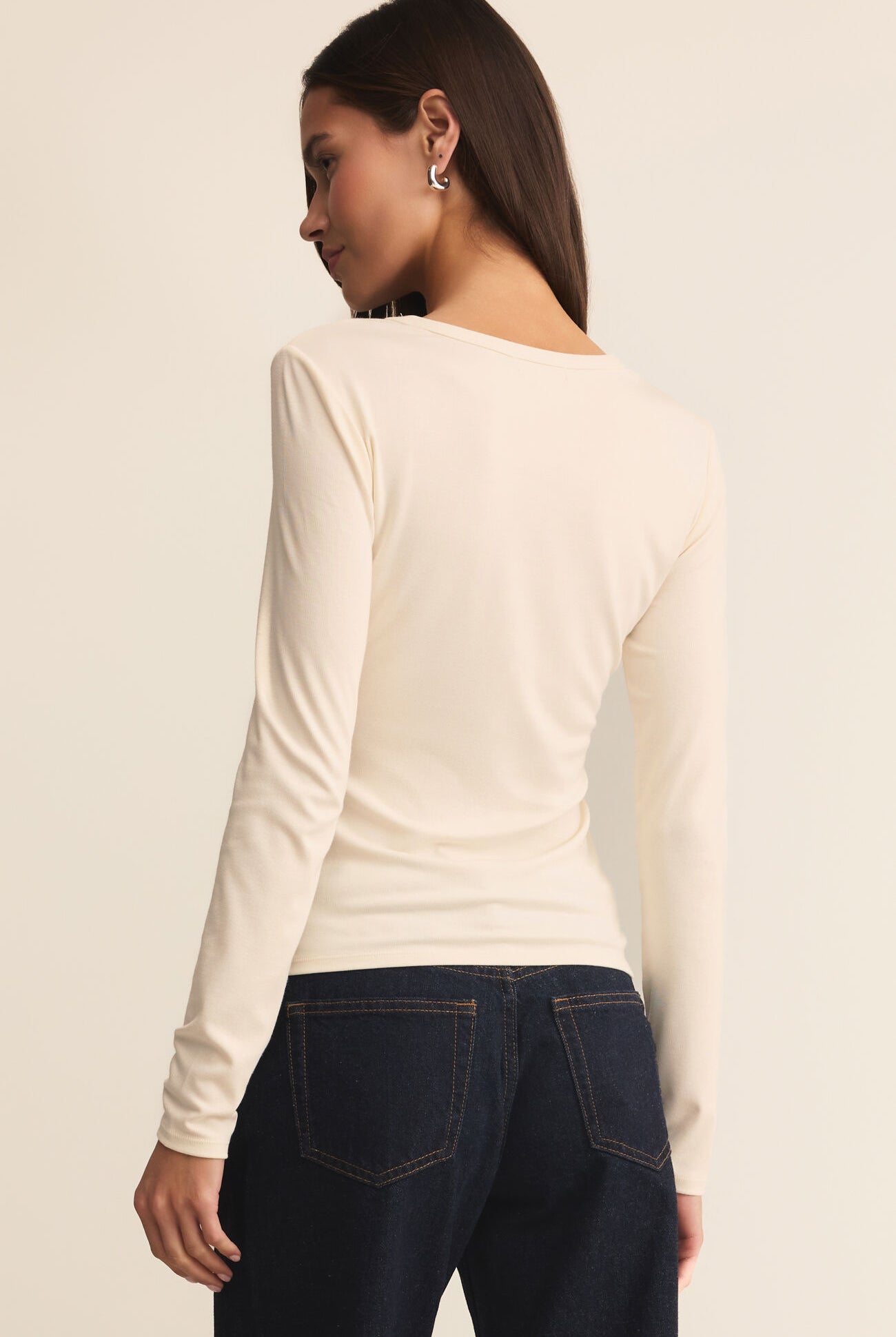 Second Skin Crew Long Sleeve-Long Sleeves-Vixen Collection, Day Spa and Women's Boutique Located in Seattle, Washington