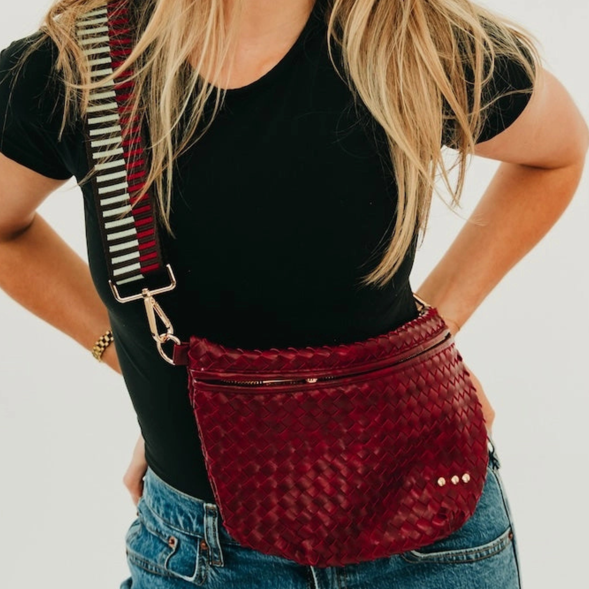 Westlyn Woven Bum Bag-Bags + Wallets-Vixen Collection, Day Spa and Women's Boutique Located in Seattle, Washington