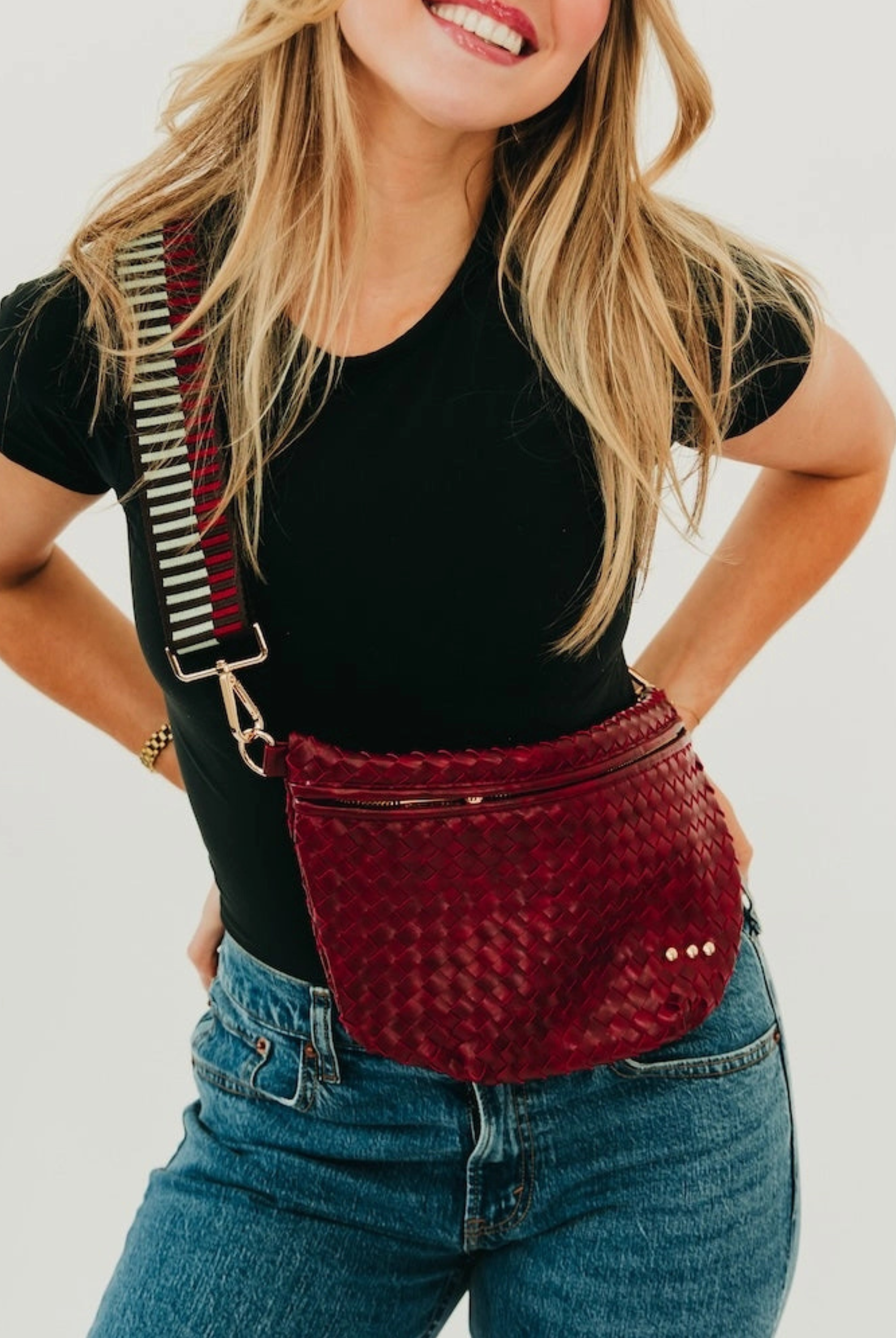 Westlyn Woven Bum Bag-Bags + Wallets-Vixen Collection, Day Spa and Women's Boutique Located in Seattle, Washington