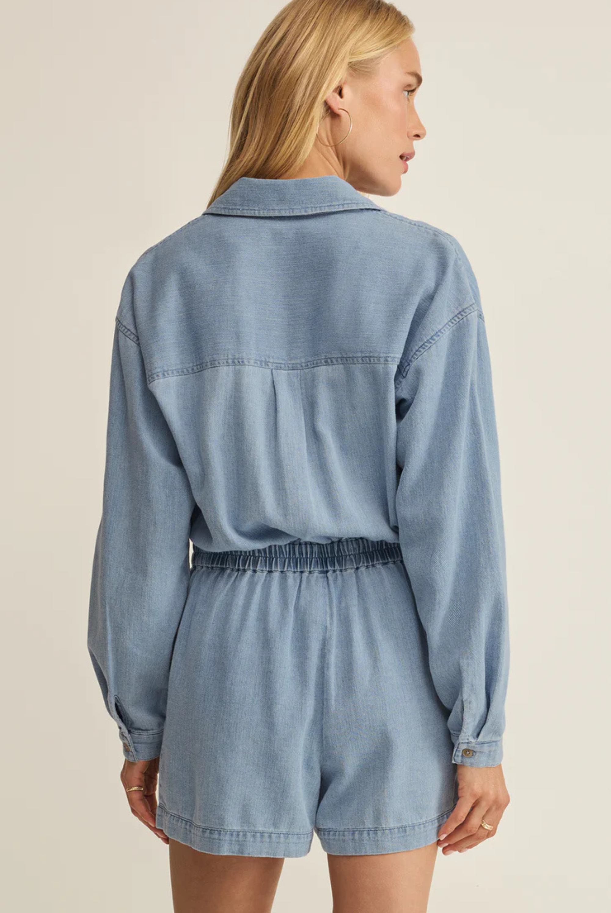 Sully Twill Romper-Jumpsuits-Vixen Collection, Day Spa and Women's Boutique Located in Seattle, Washington