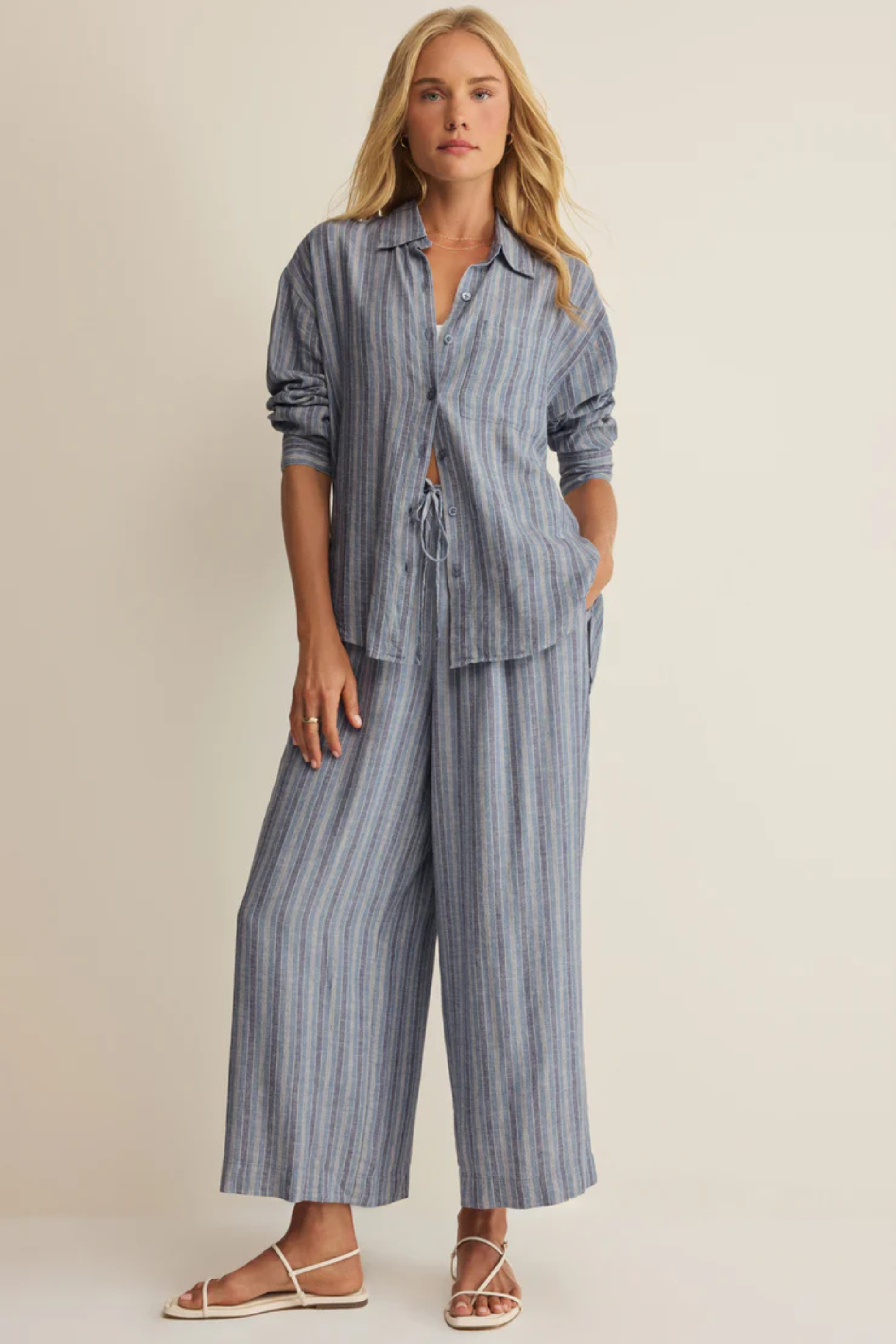 The Perfect Striped Pant-Pants-Vixen Collection, Day Spa and Women's Boutique Located in Seattle, Washington