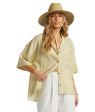 Beach Side Oversized Shirt-Short Sleeves-Vixen Collection, Day Spa and Women's Boutique Located in Seattle, Washington