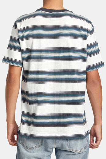 Polanco Stripe Tee, Antique White-Men's Tops-Vixen Collection, Day Spa and Women's Boutique Located in Seattle, Washington