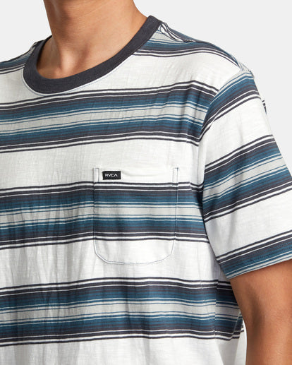 Polanco Stripe Tee, Antique White-Men's Tops-Vixen Collection, Day Spa and Women's Boutique Located in Seattle, Washington