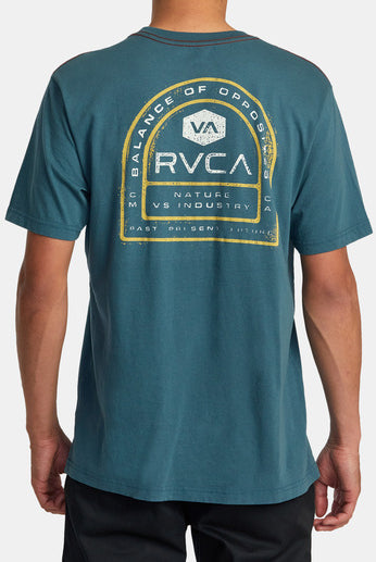 Tract Tee, Duck Blue-Men's Tops-Vixen Collection, Day Spa and Women's Boutique Located in Seattle, Washington
