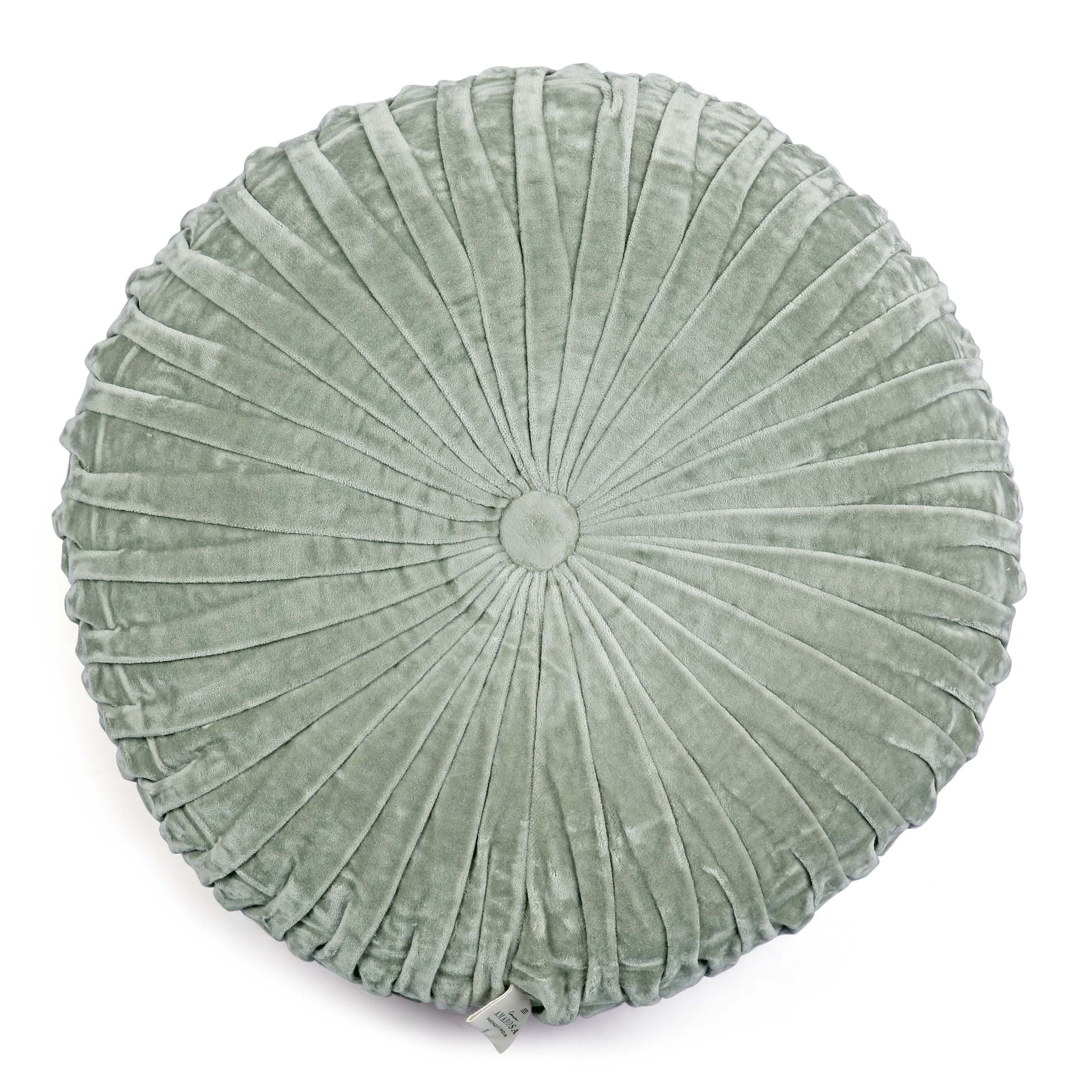 Velvet Round Handmade Pillow-Pillows-Vixen Collection, Day Spa and Women's Boutique Located in Seattle, Washington