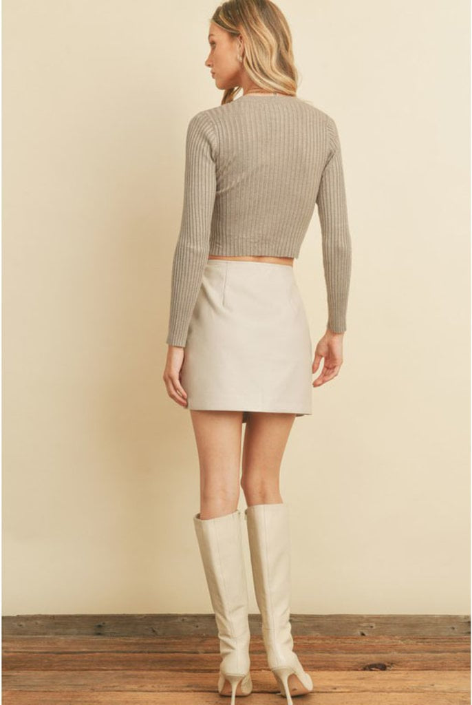 Danica Sleek Mini Skirt-Skirts-Vixen Collection, Day Spa and Women's Boutique Located in Seattle, Washington
