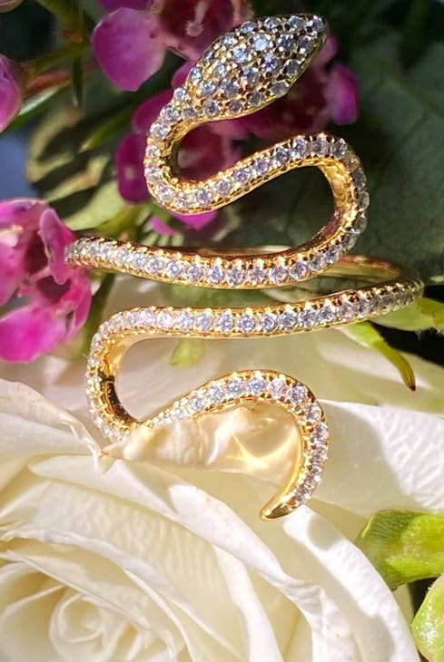 Enchanted Snake Ring-Rings-Vixen Collection, Day Spa and Women's Boutique Located in Seattle, Washington