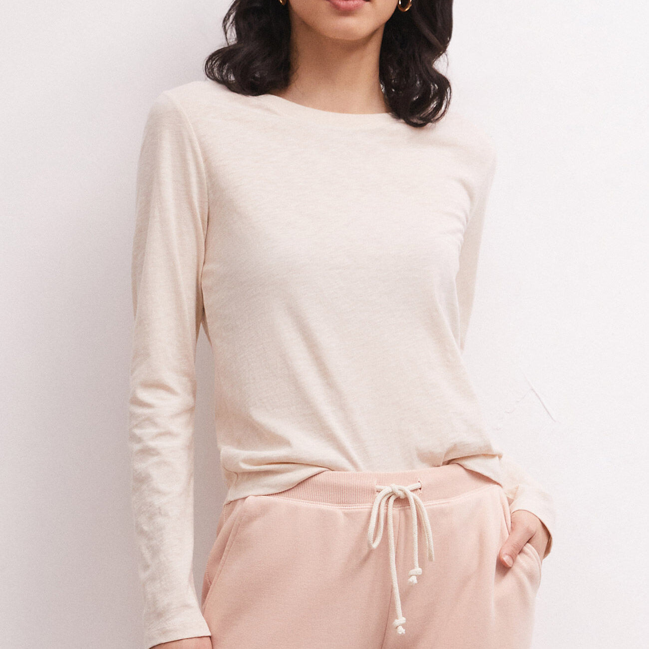 Modern Slub Long Sleeve Tee-Long Sleeves-Vixen Collection, Day Spa and Women's Boutique Located in Seattle, Washington