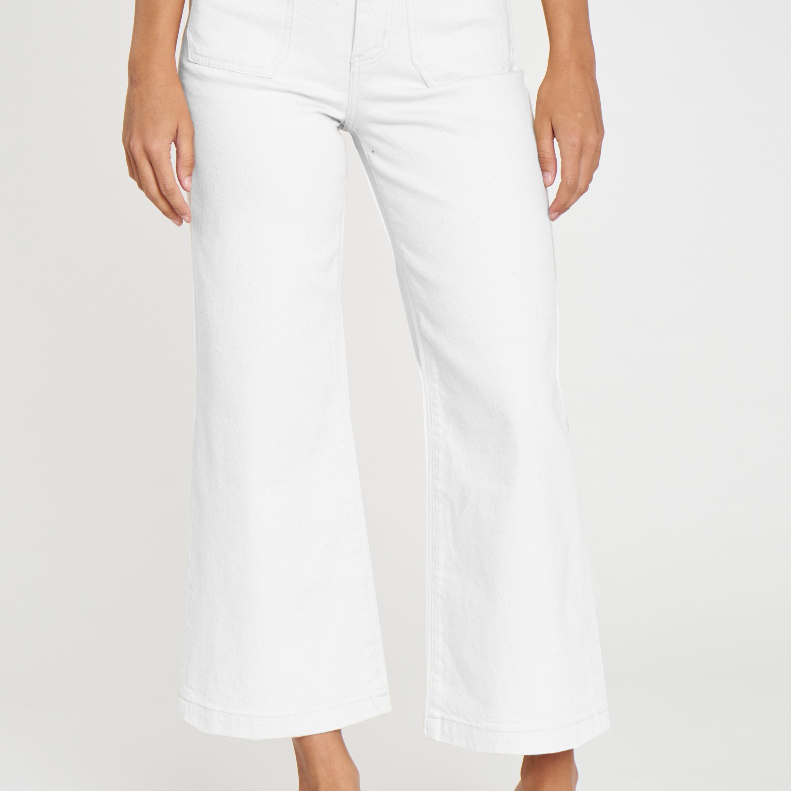 Siren Patch Pocket Wide Ankle Pant-Denim-Vixen Collection, Day Spa and Women's Boutique Located in Seattle, Washington